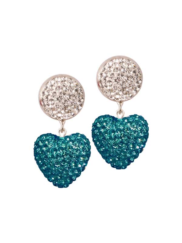 Rhine Heart Örhänge Turkos